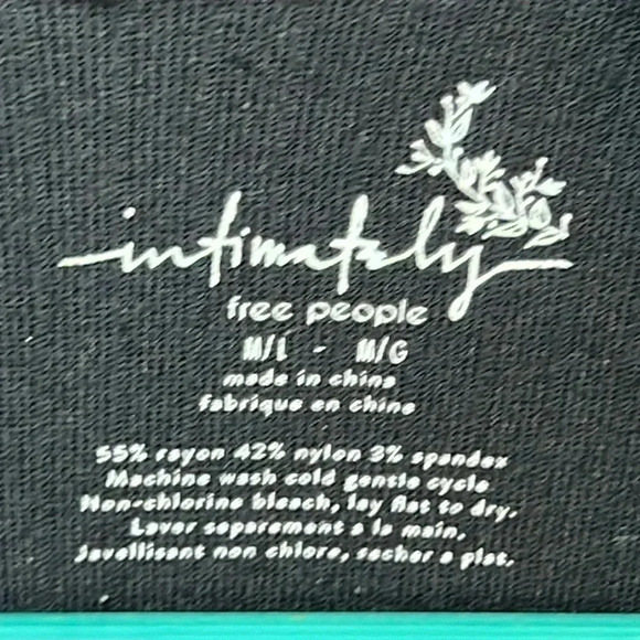 Intimately free people Women’s ‎ M/L black ribbed shirt streetwear Y2K Stretch - Picture 2 of 5
